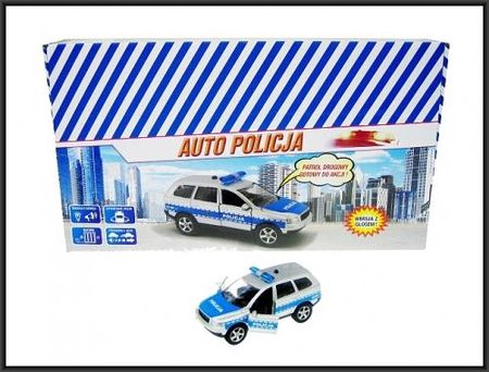 Hipo Auto Policja Met Dzw/Sw P/B 12Cm Xpl