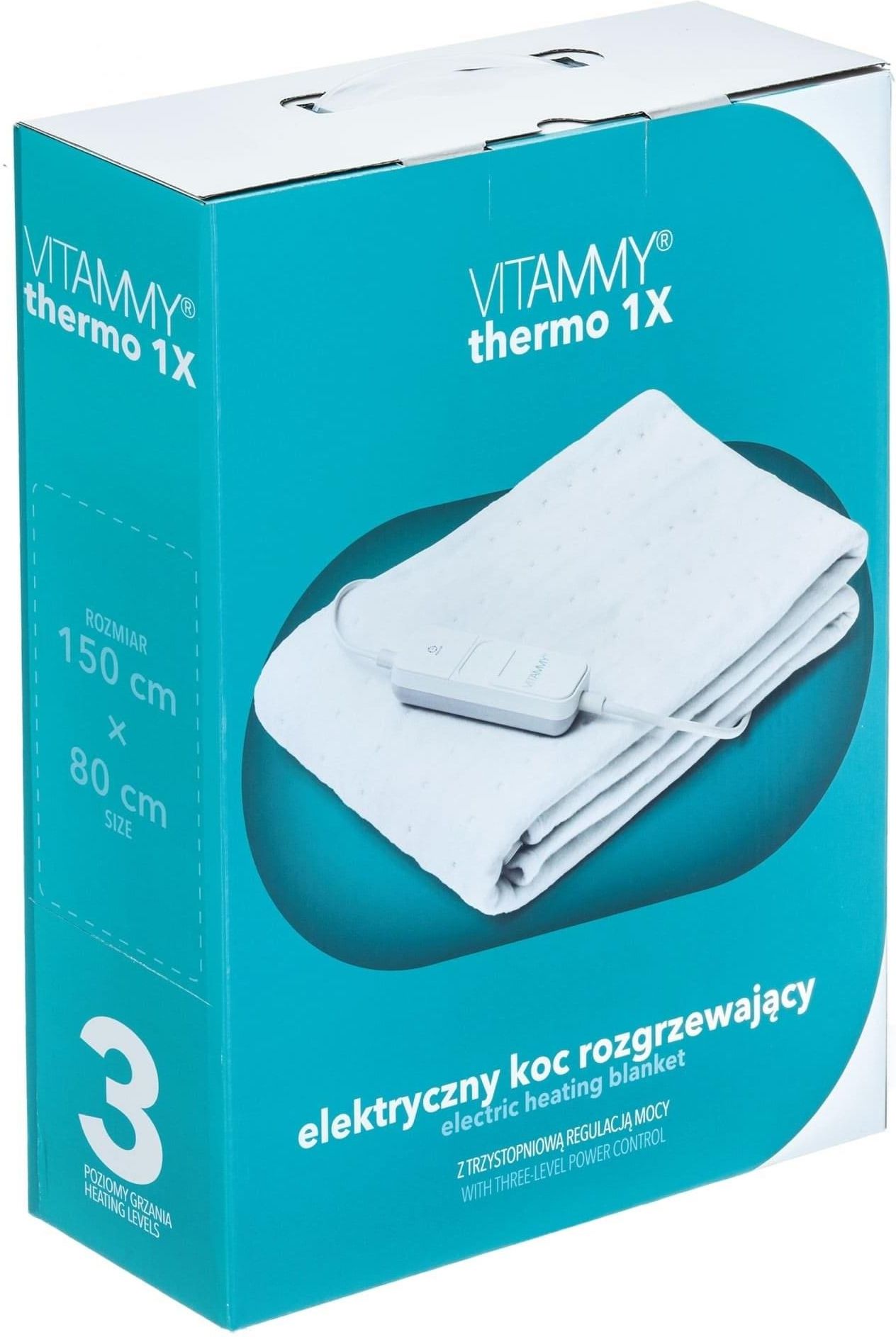 VITAMMY THERMO 1x Koc elektryczny 150x80 cm z kontrolerem