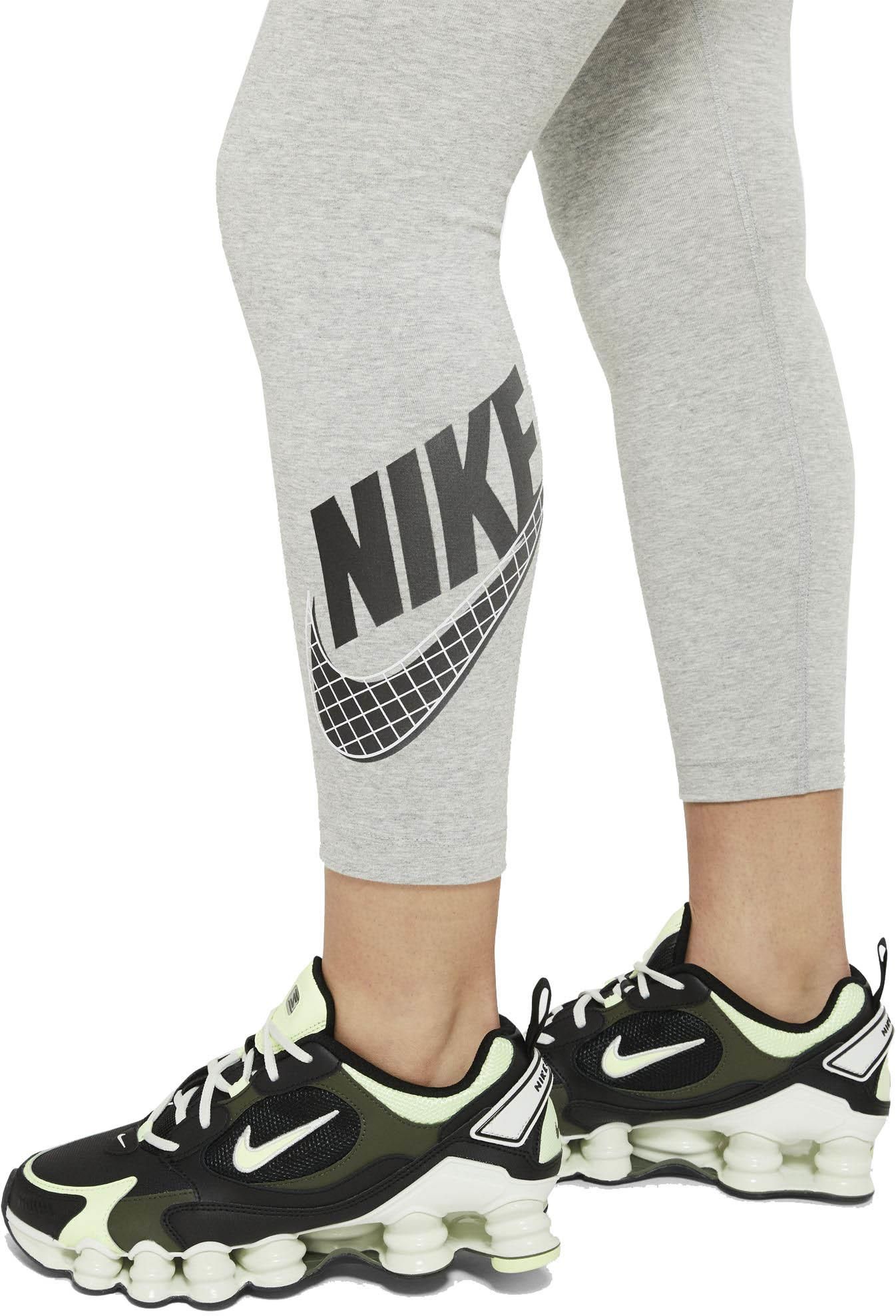 Legginsy damskie Nike NSW Club Crop Futura szare CK3967 063 - Ceny i opinie  