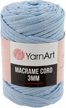 YARN-ART YARNART MACRAME CORD 3MM SZNUREK 760 BŁĘKIT