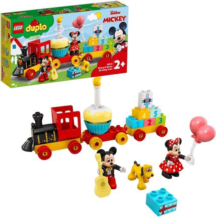 LEGO DUPLO | Disney Mickey and Friends 10941 Urodzinowy pociąg myszek Miki i Minnie