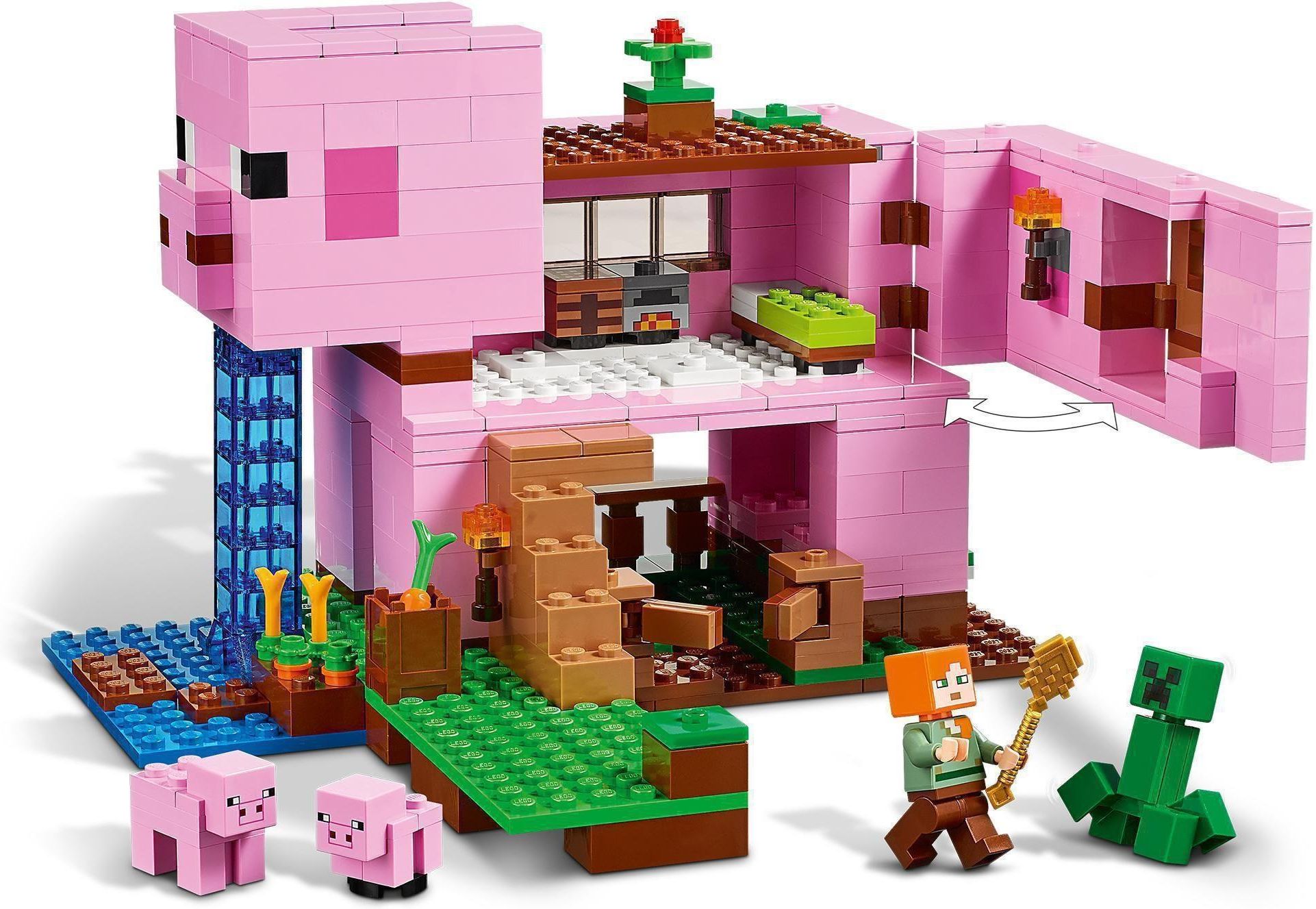 LEGO Minecraft 21170 Dom w kształcie świni - ceny i opinie - Ceneo.pl