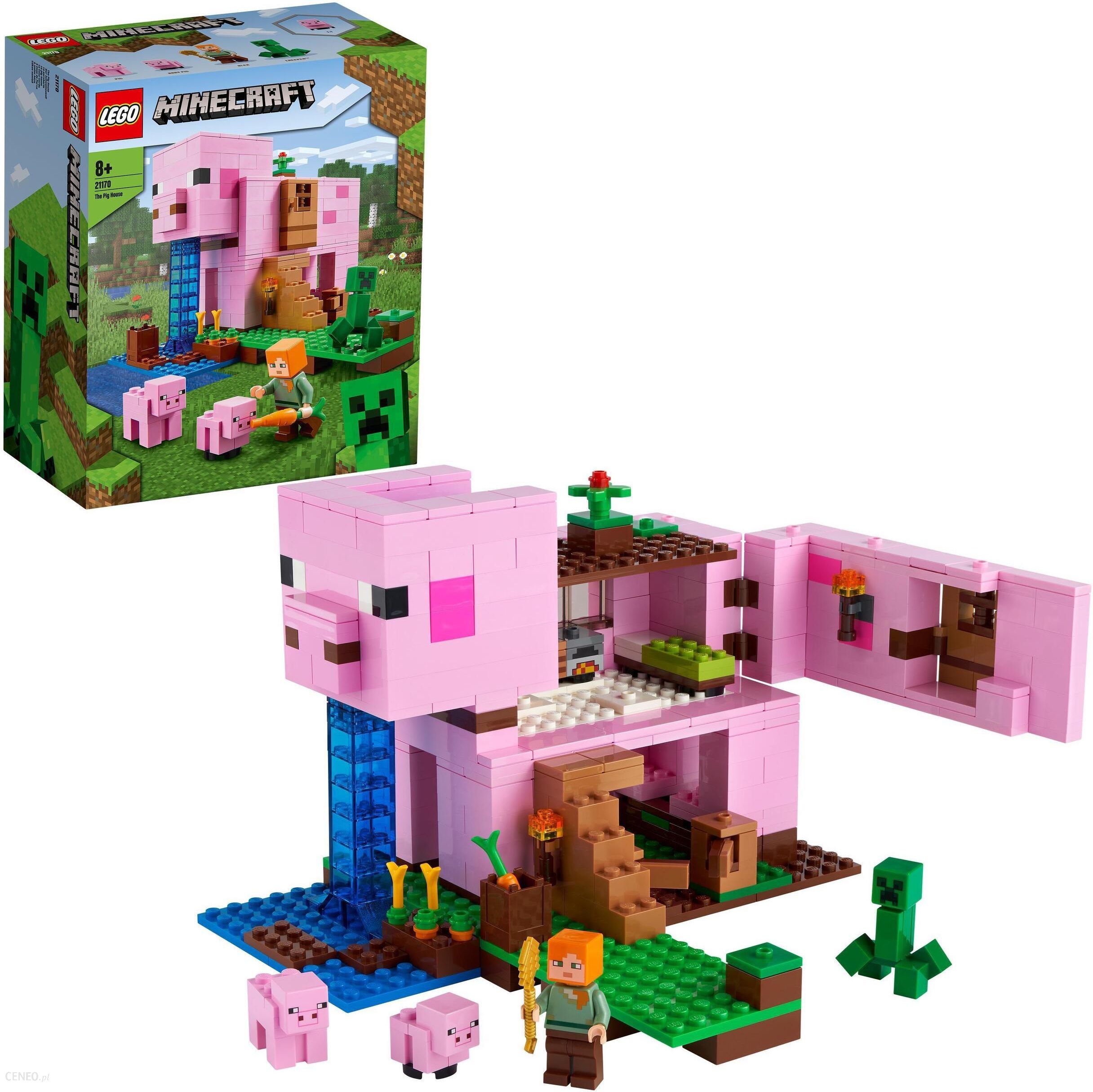 Lego Minecraft Dom W Ksztalcie Swini Ceny I Opinie Ceneo Pl