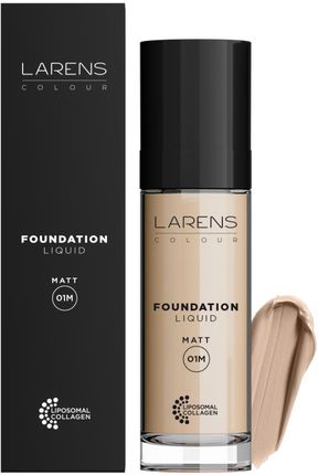 Larens Colour Liquid Foundation Matt 01G Ciepły Light 01. Podkład Pielęgnacyjny Z Subtelnym Matującym Wykończeniem.