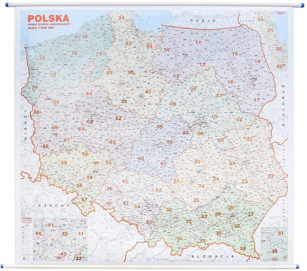 polska-kodowa-mapa-cienna-kody-pocztowe-jokart-ceny-i-opinie-ceneo-pl