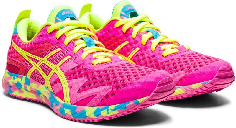 asics pink yellow