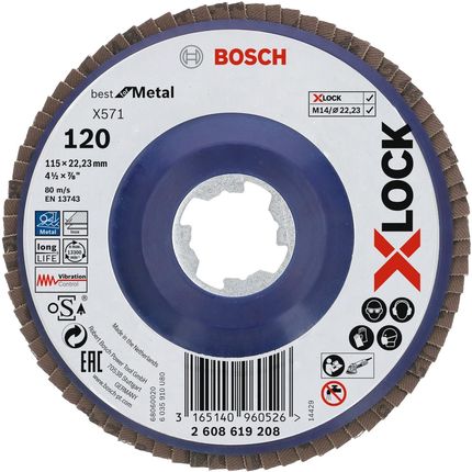 Bosch tarcza listkowa X571 Best for Metal z systemem X-Lock 2608619208