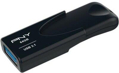 PNY USB Attache 4 3.1 64GB Czarny (FD64GATT431KKEF)