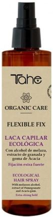 Tahe Lakier ORGANIC CARE FLEXIBLE FIX organiczny do włosów extra mocny 200ml