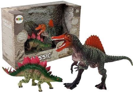 Lean Toys Zestaw Figurek Dinozaur Spinosaurus, Stegosaurus