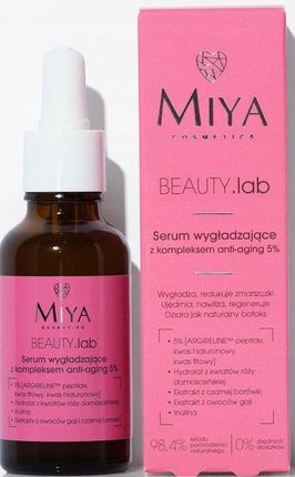 Miya Beauty.Lab Serum Wygładzające Z Kompleksem Anti Aging 5% 30 ml