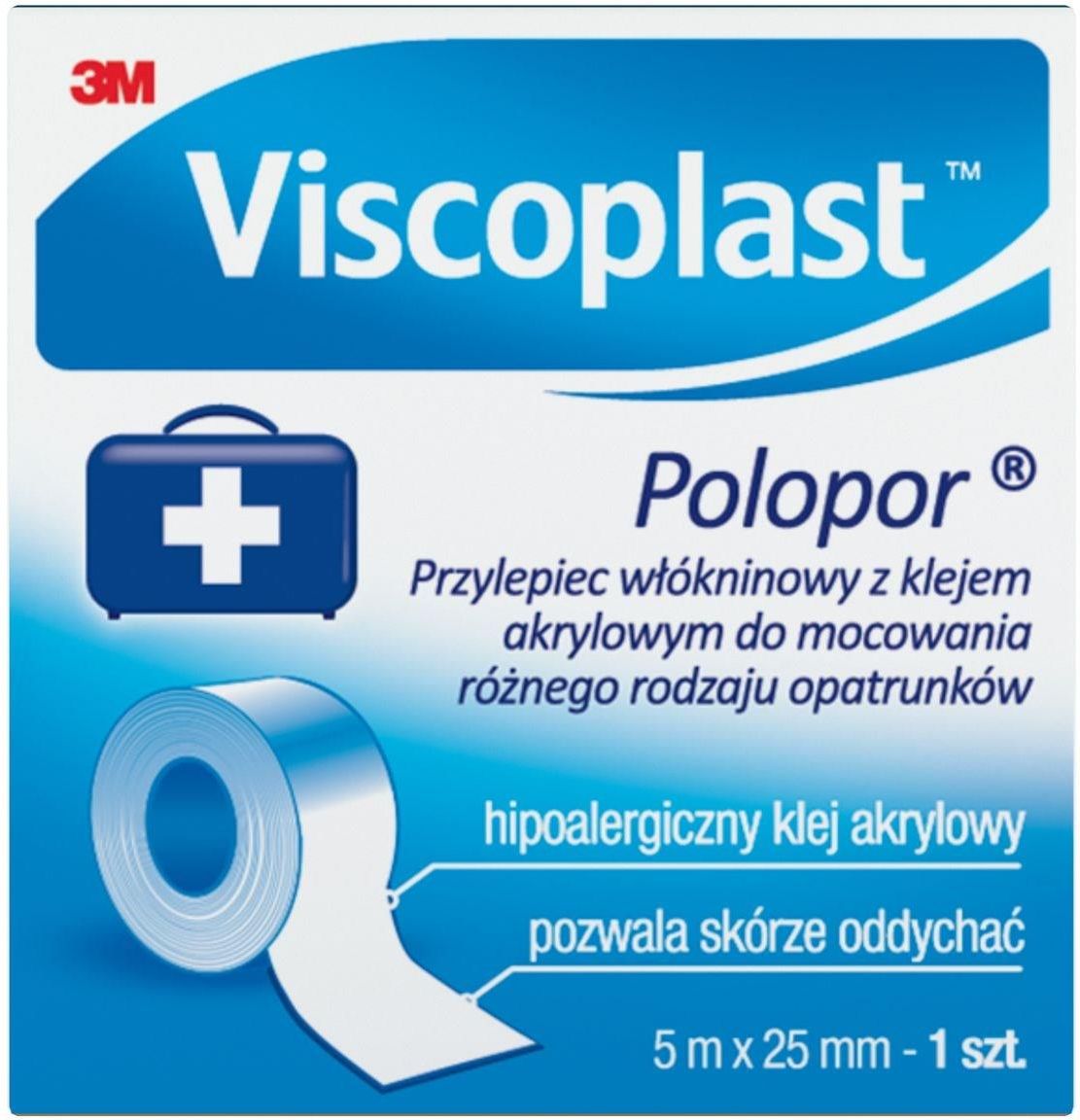 Viscoplast Polopor przylepiec 5 m x 25 mm rolka 1 szt