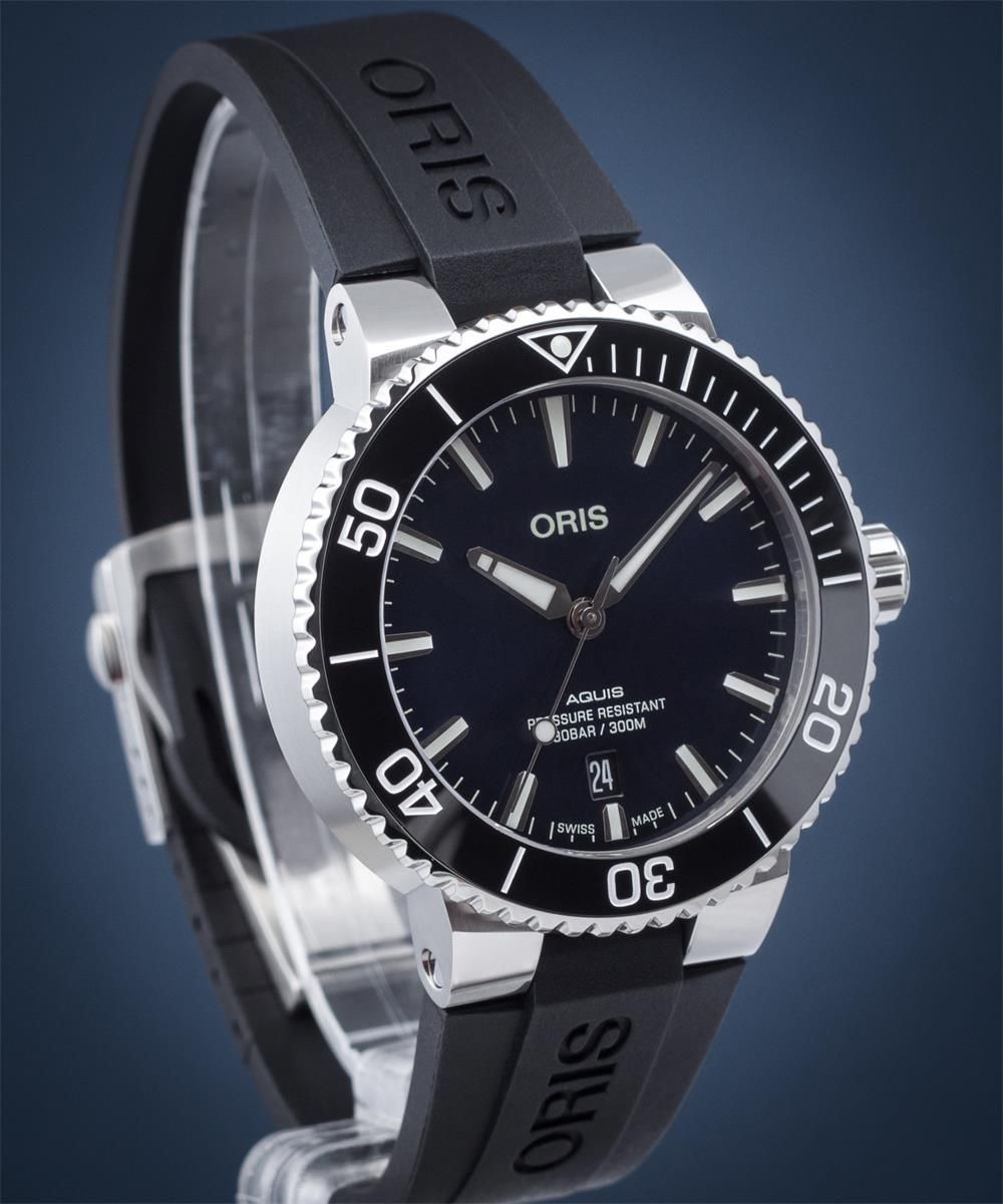 ORIS Aquis Date 01 733 7766 4135 07 4 22 64FC Zegarki M skie