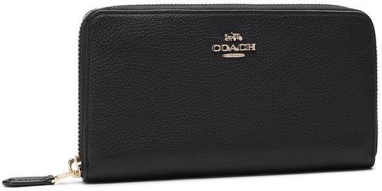 Coach Duży Portfel Damski Pbb Accordion Zip 58059 Czarny Ceny i