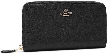 Coach Duży Portfel Damski Pbb Accordion Zip 58059 Czarny Ceny i