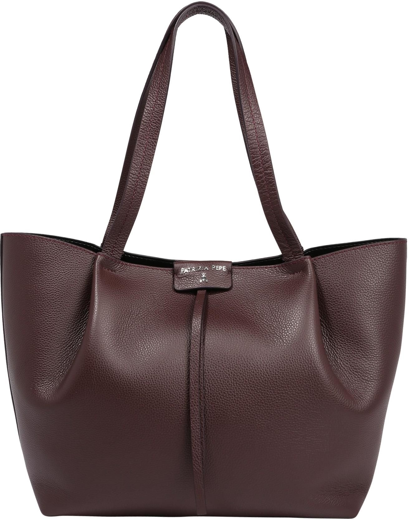 Patrizia Pepe Torba Shopper Bakłażan - Ceny i opinie - Ceneo.pl