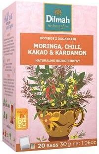 Dilmah Zielony Rooibos Moringa, Chili, Kakao & Kardamon 20 x 1,5 g
