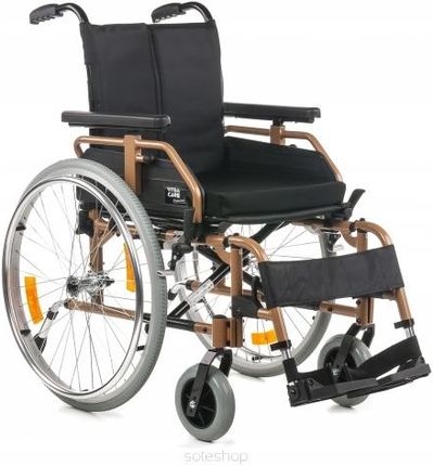 VITEA CARE WÓZEK INWALIDZKI ALUMINIOWY LEKKI Z PODUSZKĄ GOLD