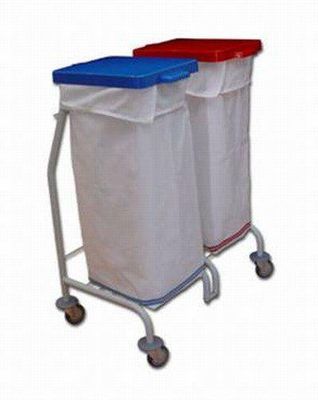 Euro Dust 112 2X70L Stelaż Do Segregacji Otwierana Pedałem Powłoka Chromowaną