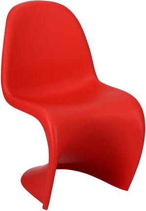 Elior Designerskie Krzesło Czerwone Dizzel 13580