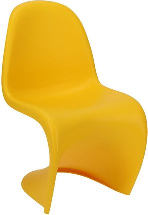 Elior Designerskie Krzesło Żółte Dizzel 13584
