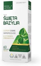 Zdjęcie Medica Herbs Tulsi Święta Bazylia 450mg 60kaps. - Sobótka