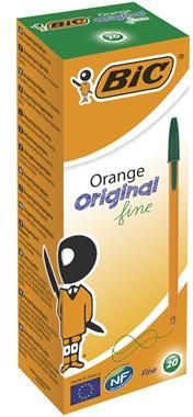 Długopis Bic Orange Original Fine Zielony Pudełko 20Szt