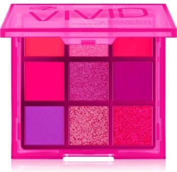 W7 Cosmetics Vivid paleta cieni do powiek odcień Punchy Pink 9 g