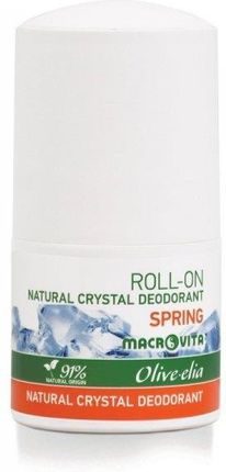 Macrovita Olive-Elia Dezodorant Roll-On Z Naturalnym Kryształem Spring 50Ml