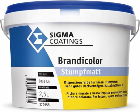 Sigma Coatings Brandicolor Farba Akrylowa Biała 2,5L