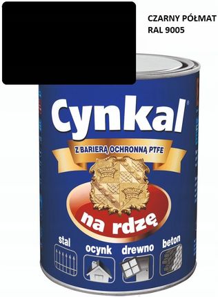 Malexim Farba Uniwersalna Cynkal 2,5L Czarny Półmat 9005