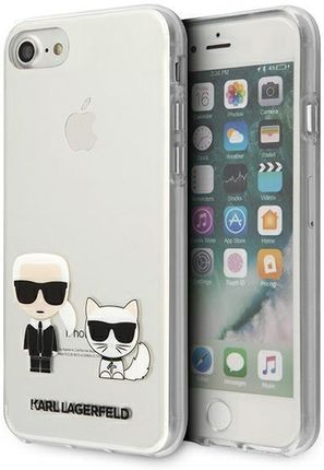 Karl Lagerfeld iPhone 7/8/SE 2020 hardcase Transparent Karl & Choupette (KLHCI8CKTR)