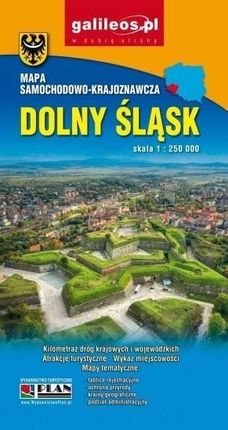 Dolny Śląsk. Mapa samochodowo-krajoznawcza 1:250 000