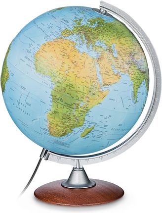 Tattile Globus Podświetlany Plastyczny Fizyczny Polityczny Kula 30 Cm
