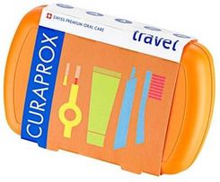 Curaprox TRAVEL SET NEW ORANGE zestaw turystyczny - pomrańczowy - Świeży oddech