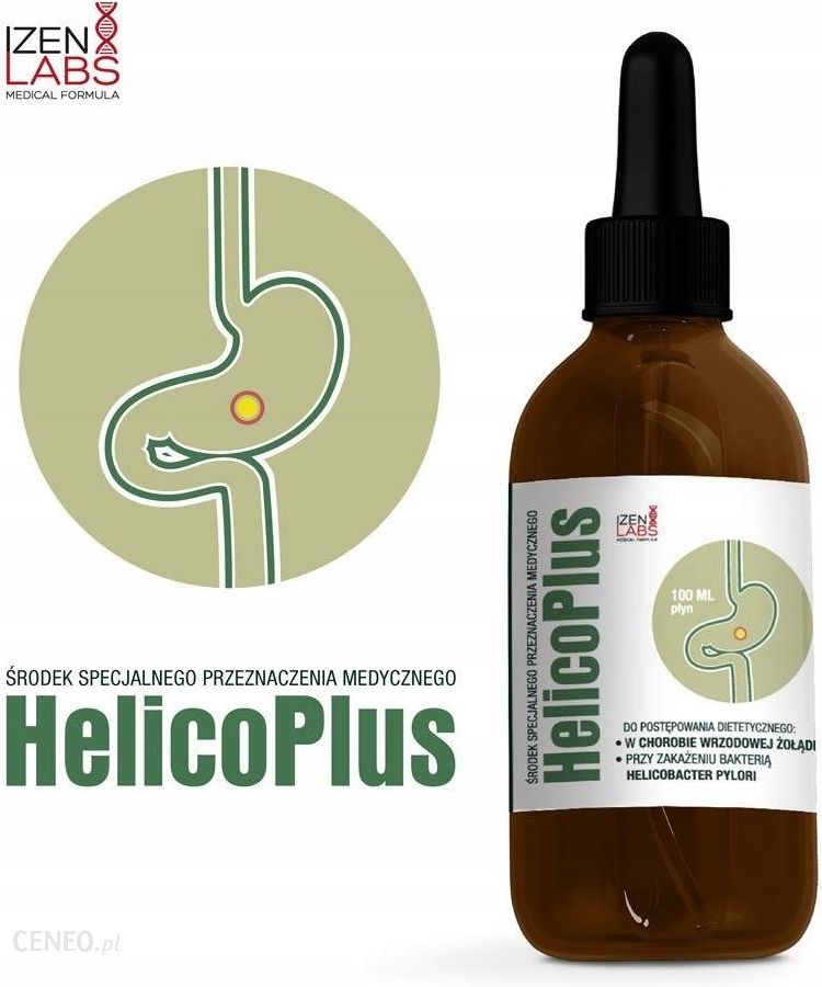 Preparat Medycyny Naturalnej Organis Helicoplus Helicobacter Pylori 100 Ml Krople Izen Herbs 5201
