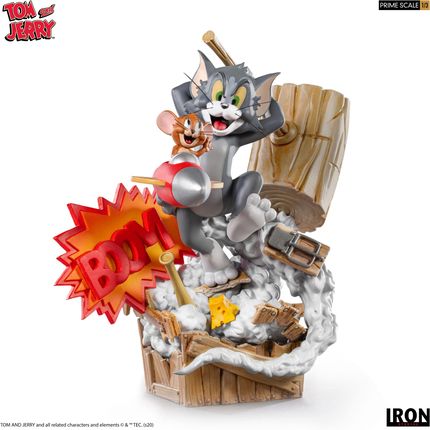 Iron Studios Tom And Jerry Prime Scale Statua 1/3 Tom And Jerry 21 cm