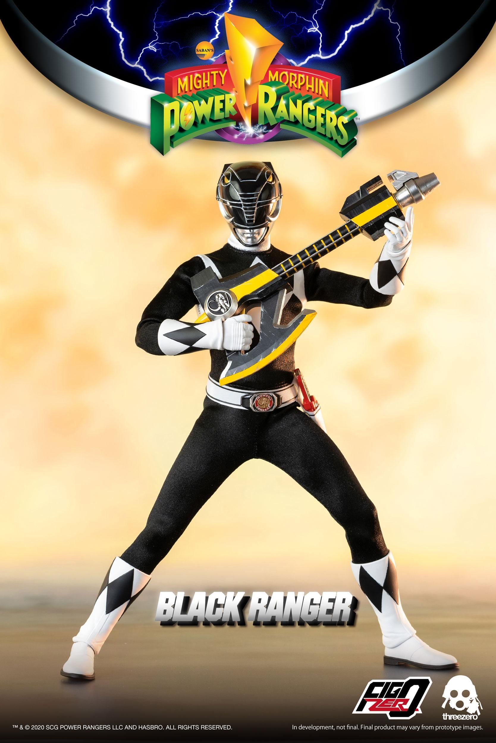 Threezero Mighty Morphin Power Rangers Figzero 1/6 Black Ranger 30