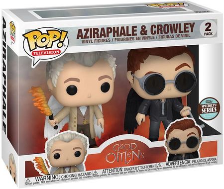 Funko Pop ! Good Omens ツインパック Funko Good Omens Pop! 2-Pak Aziraphel I Crowley With Wings 5