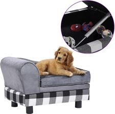 Zdjęcie Vidaxl Sofa Dla Psa Szara 57X34X36Cm Pluszowa - Sępopol