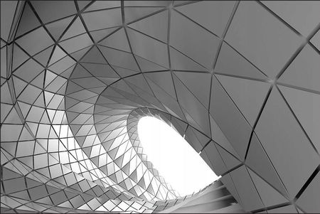 Muralo Architektura Tunel 3D Sypialnia 150X225