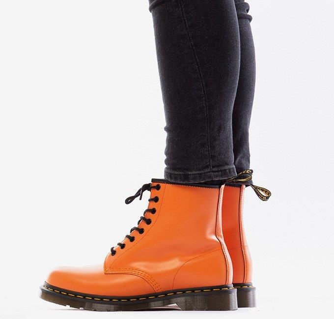 Doc martens shop orange boots