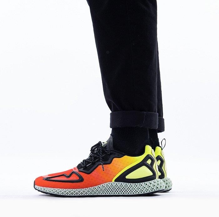 Adidas Originals Buty Sneakersy Zx 2K 4D ''Solar Yellow Red