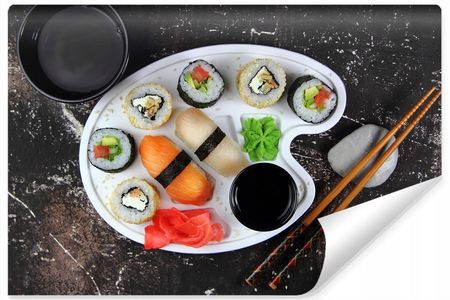 Muralo Do Kuchni Zestaw Sushi Dekor 3D 90X60