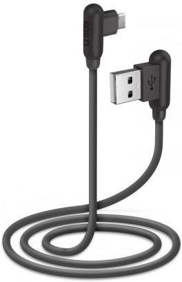 Sbs kabel USB - USB-C 1m Poprzeczny Czarny (353535)