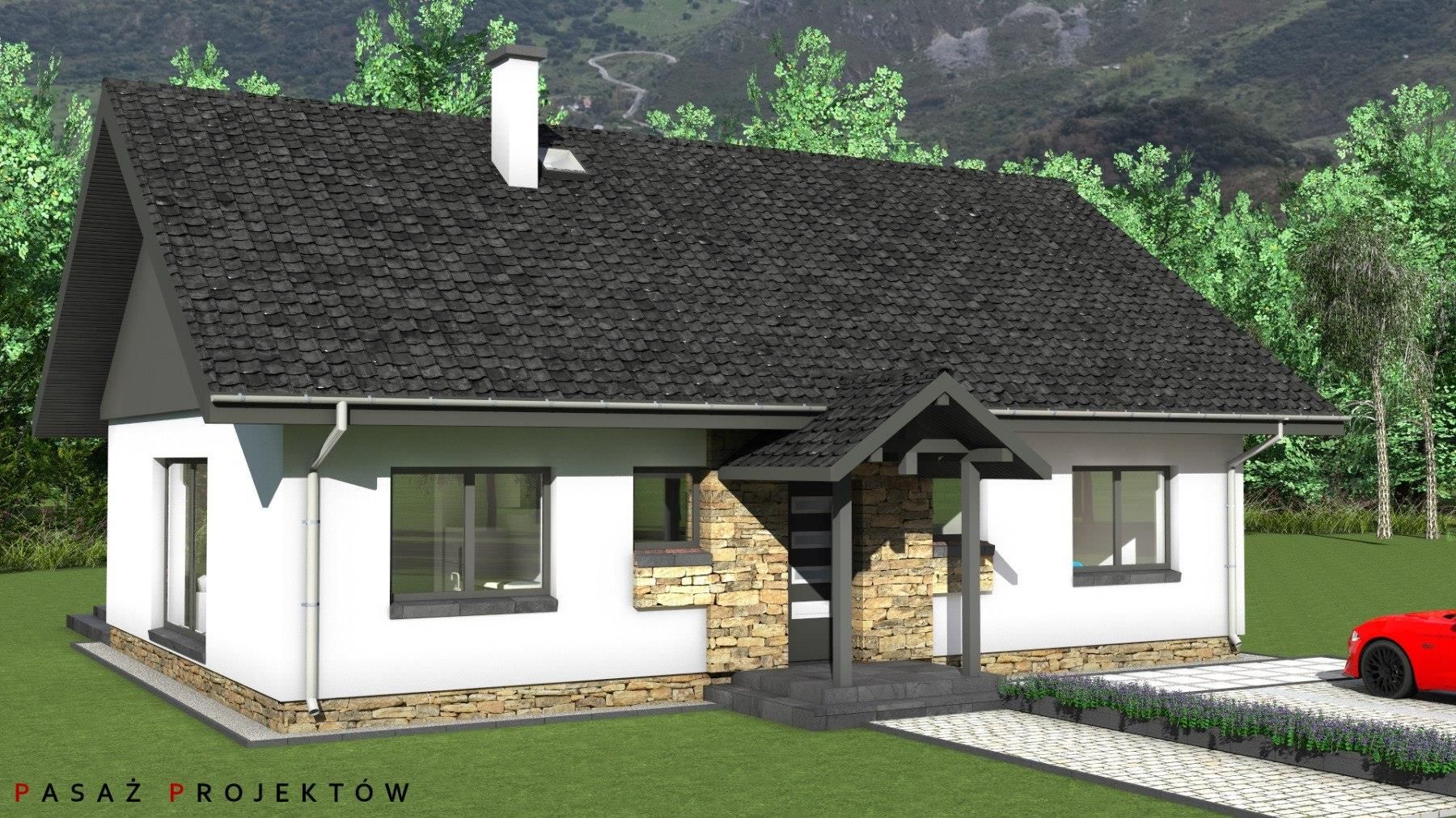 Projekt: Dom Przy Brzozowej - zdjęcie 1 Projekt: Dom Przy Brzozowej