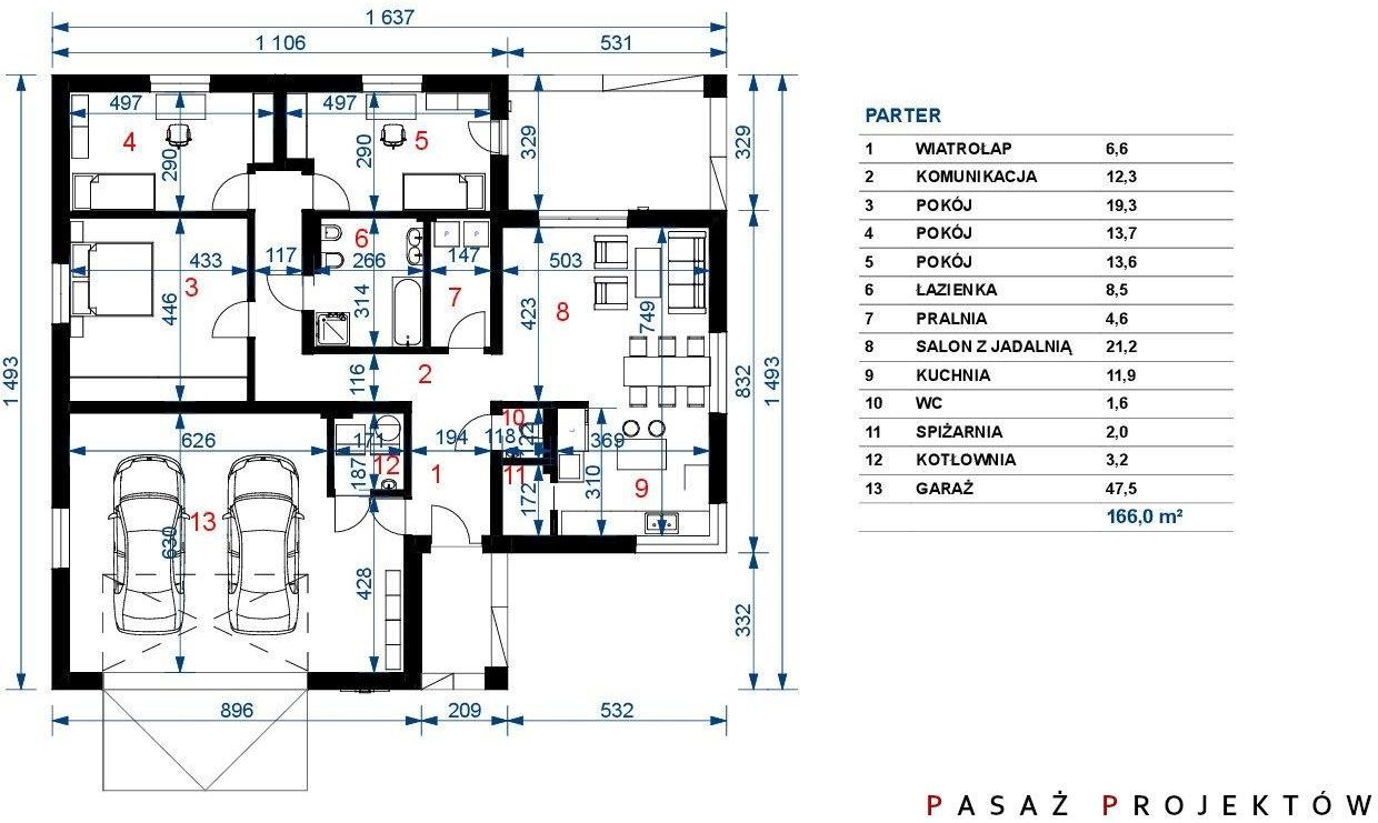 Projekt: Dom Przy Borówkowej 28 - zdjęcie 7 Projekt: Dom Przy Borówkowej 28