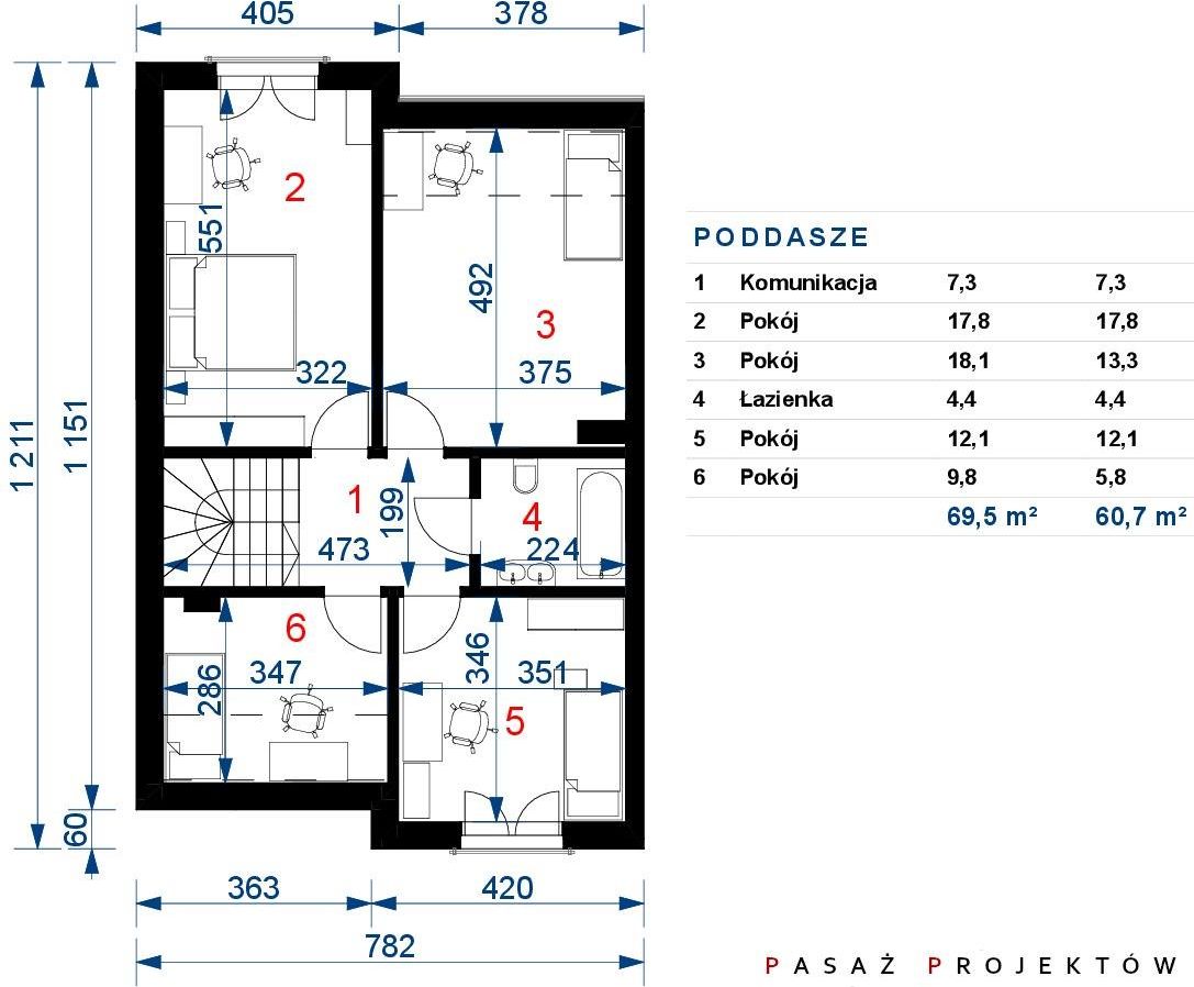 Projekt: Dom Przy Wiśniowej 8 - zdjęcie 2 Projekt: Dom Przy Wiśniowej 8