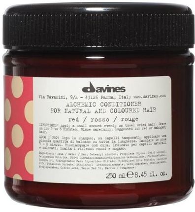 Davines Odżywka Koloryzująca Do Włosów Czerwonych Lub Mahoniowych Alchemic Conditioner 280 ml