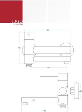 Corsan Lugo Chrom CMB7541BL - zdjęcie 3